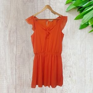 Olive + Oak Fun Chiffon Mini Dress size Large